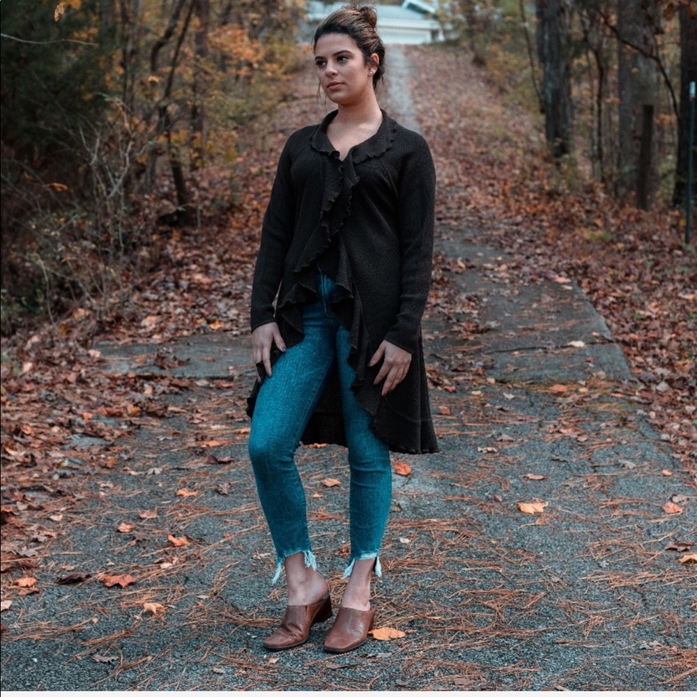 100% Peruvian Alpaca wool long cardigan
